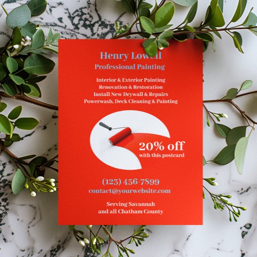 Briefkaart schilderen