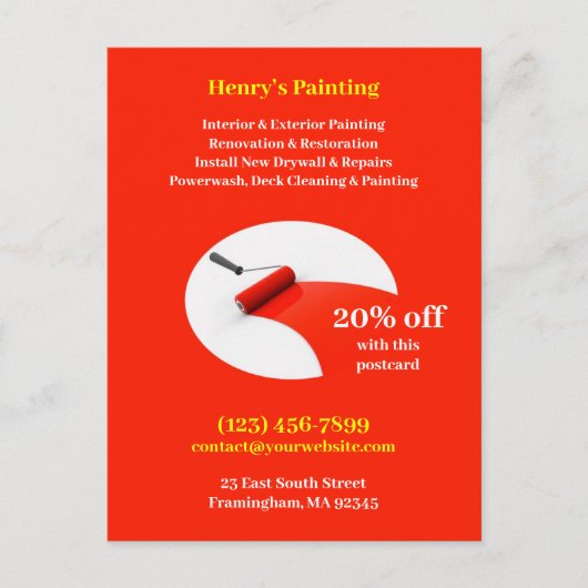 Briefkaart schilderen (Voorkant)