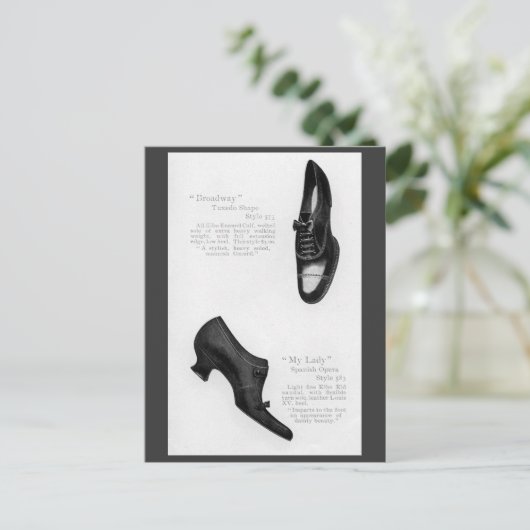 Briefkaart  schoencatalogus (Staand voorkant)