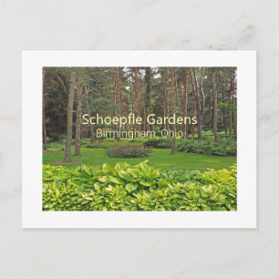 BRIEFKAART SCHOEPFLE GARDEN (OHIO)