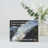 Briefkaart schoon water (Staand voorkant)