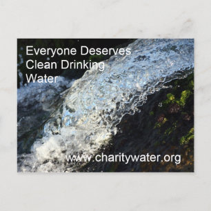 Briefkaart schoon water