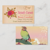 Briefkaart schoonheidsconsulent Visitekaartje (Voorkant / Achterkant)