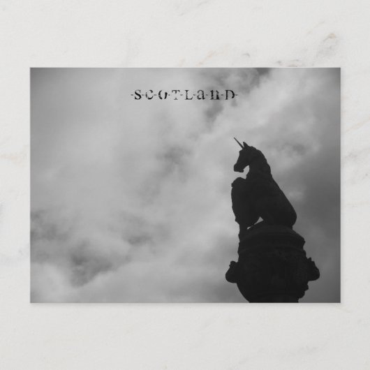 Briefkaart Schotland - Stirling (Unicorn Statue) (Voorkant)