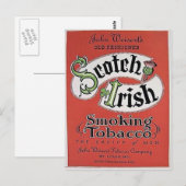 Briefkaart Schotse en Ierse tabak (Voorkant / Achterkant)