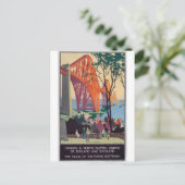 Briefkaart Schotse Vintage Travel (Staand voorkant)