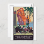 Briefkaart Schotse Vintage Travel (Voorkant / Achterkant)