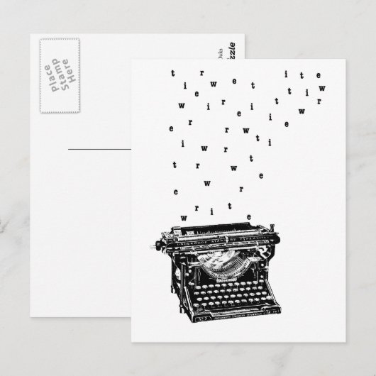 Briefkaart schrijven (Voorkant / Achterkant)