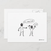 briefkaart schudden (Voorkant / Achterkant)