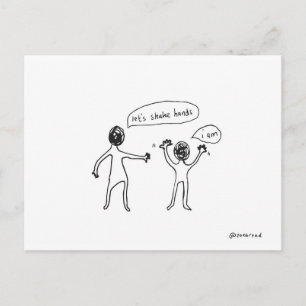 briefkaart schudden