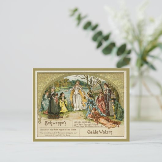 Briefkaart Schweppes Table Waters (Staand voorkant)