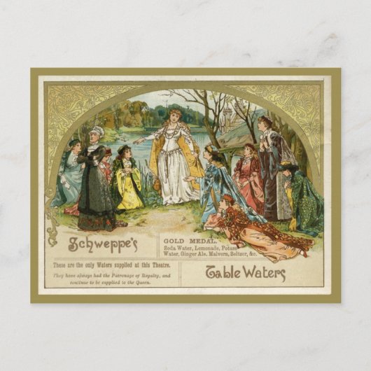 Briefkaart Schweppes Table Waters (Voorkant)