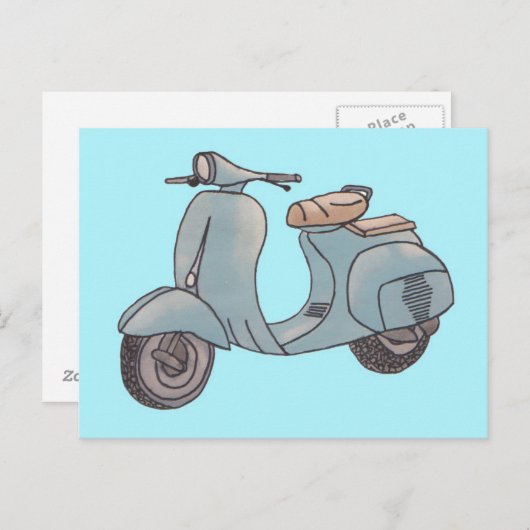 Briefkaart scooter (Voorkant / Achterkant)