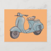 Briefkaart scooter (Voorkant)