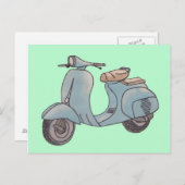 Briefkaart scooter (Voorkant / Achterkant)