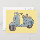 Briefkaart scooter (Voorkant / Achterkant)