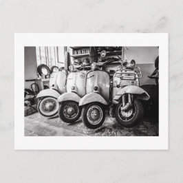 Briefkaart scooter | Oude scooter | Parijs