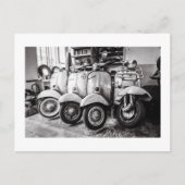  Briefkaart scooter | Oude scooter | Parijs (Voorkant)