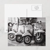 Briefkaart scooter | Oude scooter | Parijs (Voorkant / Achterkant)