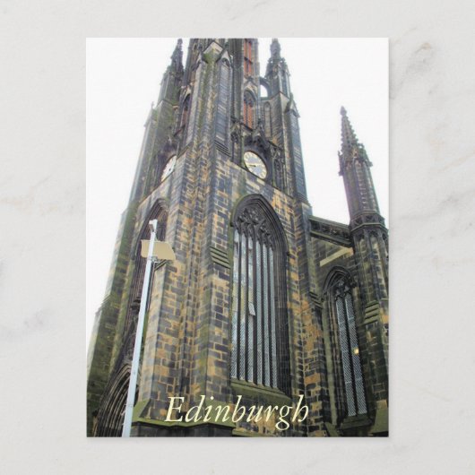 Briefkaart Scotts Monument Edinburgh (Voorkant)