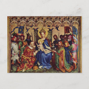 Briefkaart (scripts): Mt. 2:11 Pilgrimage binnenla