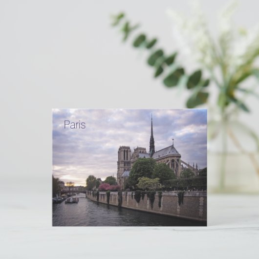 Briefkaart - Seine & Notre Dame de Paris (Staand voorkant)