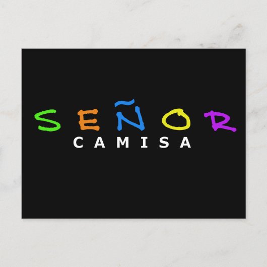 BRIEFKAART SENOR CAMISA (Voorkant)