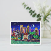 Briefkaart Sequin Art Luna Moon Australië (Staand voorkant)