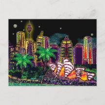 Briefkaart Sequin Art Sydney Australië