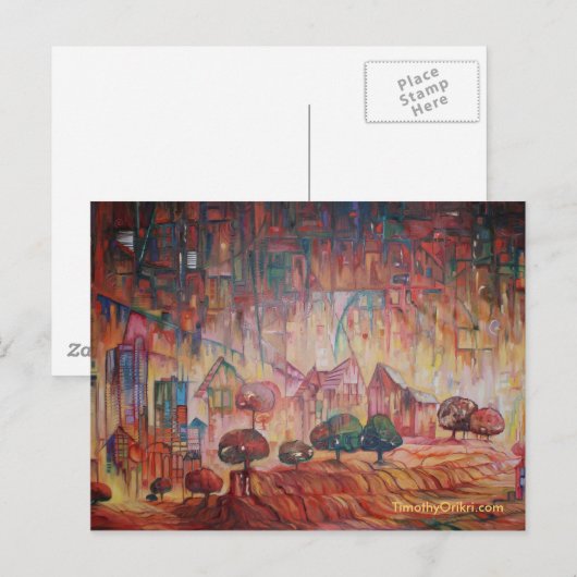 Briefkaart Serene Landscape (Voorkant / Achterkant)