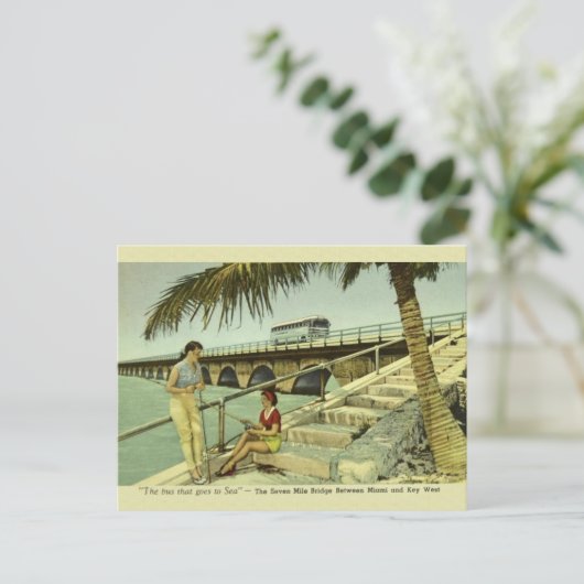 Briefkaart  Seven Mile Bridge Florida (Staand voorkant)
