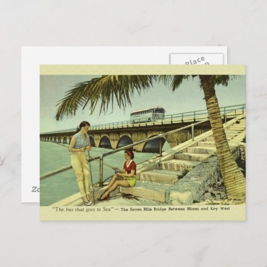 Briefkaart Seven Mile Bridge Florida (Voorkant / Achterkant)