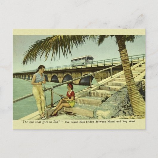 Briefkaart  Seven Mile Bridge Florida (Voorkant)