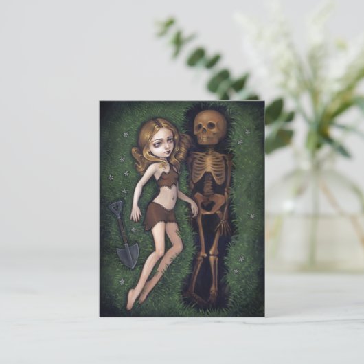 briefkaart "Shallow Grave" (Staand voorkant)