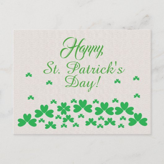 Briefkaart - Shamrocks (Voorkant)