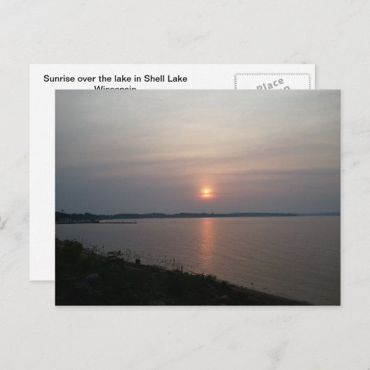 Briefkaart Shell Lake Wisconsin (Voorkant / Achterkant)