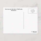 Briefkaart Shell Lake Wisconsin (Achterkant)