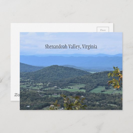 Briefkaart Shenandoah Valley (Voorkant / Achterkant)