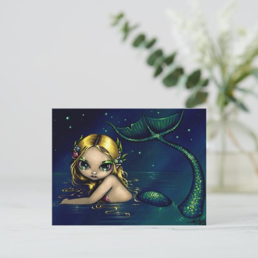 briefkaart "Shimmering Mermaid" (Staand voorkant)