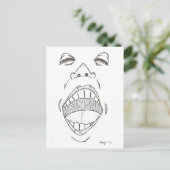 briefkaart "Shout" (Staand voorkant)