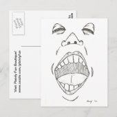 briefkaart "Shout" (Voorkant / Achterkant)