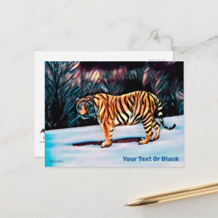 Briefkaart Siberian Tiger