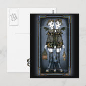 briefkaart "Sienna & Celeste" Dragon Twin Fairies (Voorkant / Achterkant)