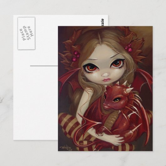 briefkaart "Sienna Dragonling" (Voorkant / Achterkant)