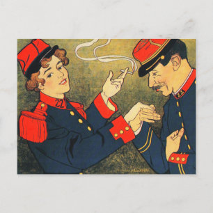 Briefkaart: sigaret advertentie: Sigarettenreclam Briefkaart