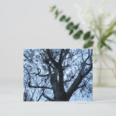 Briefkaart Silhouette-foto (Staand voorkant)