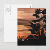 Briefkaart - Silhouette Sunset (Voorkant / Achterkant)