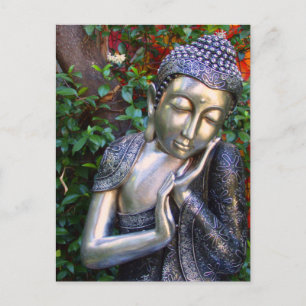 Briefkaart Silver Buddha