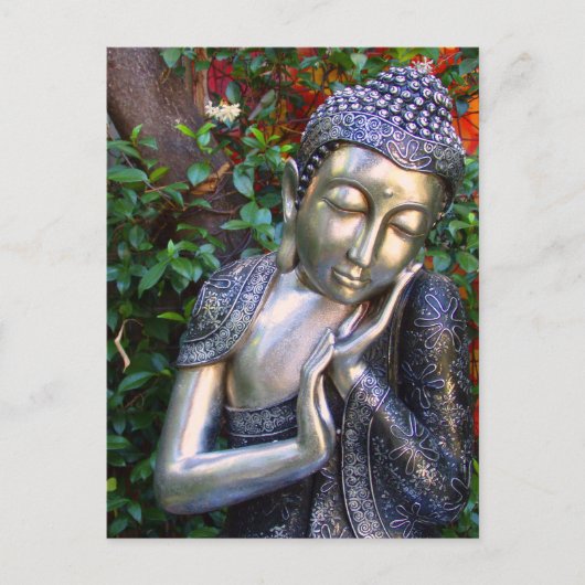 Briefkaart | Silver Buddha (Voorkant)