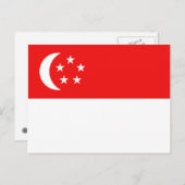 Briefkaart Singapore-vlag (Voorkant / Achterkant)